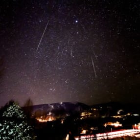 Colorado Geminid Meteor Shower Stars Sky
