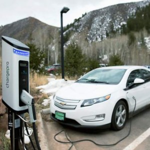 Electric Vehicle Charging Station at Walking Mountains in Avon Colorado