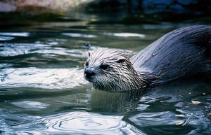 Elusive River Otter in Colorado