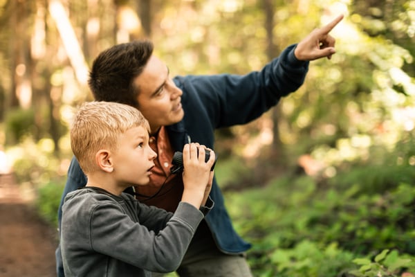 Father Son Exploring