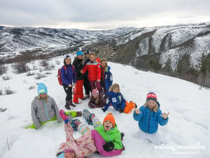 Snowshoe hike Avon Colorado Avon Overlook