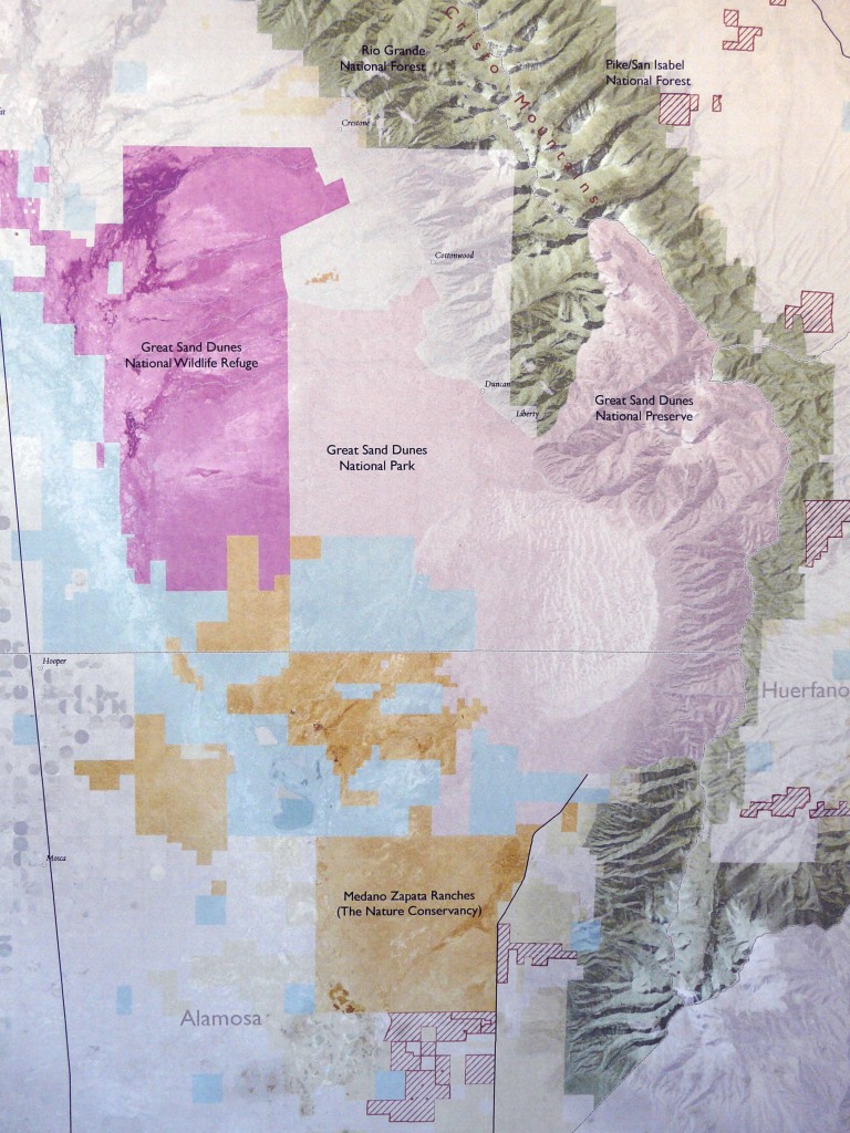 Medano Zapata Ranch owned by the Nature Conservancy