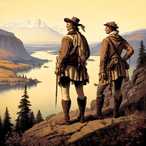 Lewis and Clark Expedition AI Generated