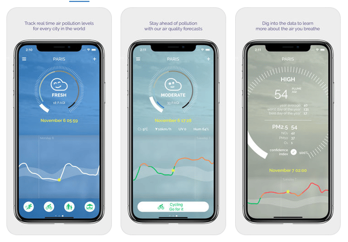Plume Air Quality iPhone App