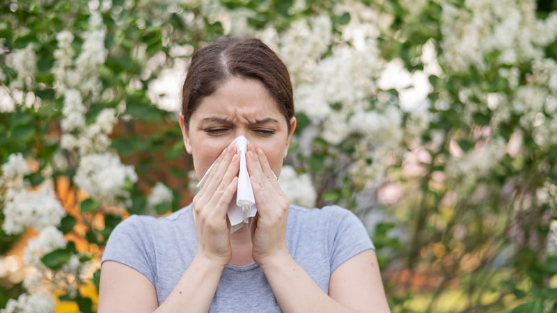Sneezing Woman