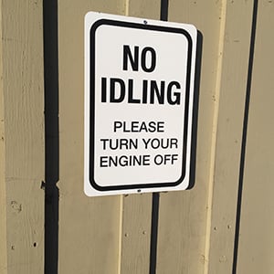 no idling sign